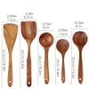Non Stick Acacia Wooden Spoons Cooking Utensils Set 4 7 Piece Wooden Kitchen Utensils Set